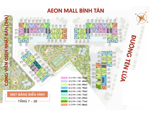 Mặt bằng căn hộ gkey homes