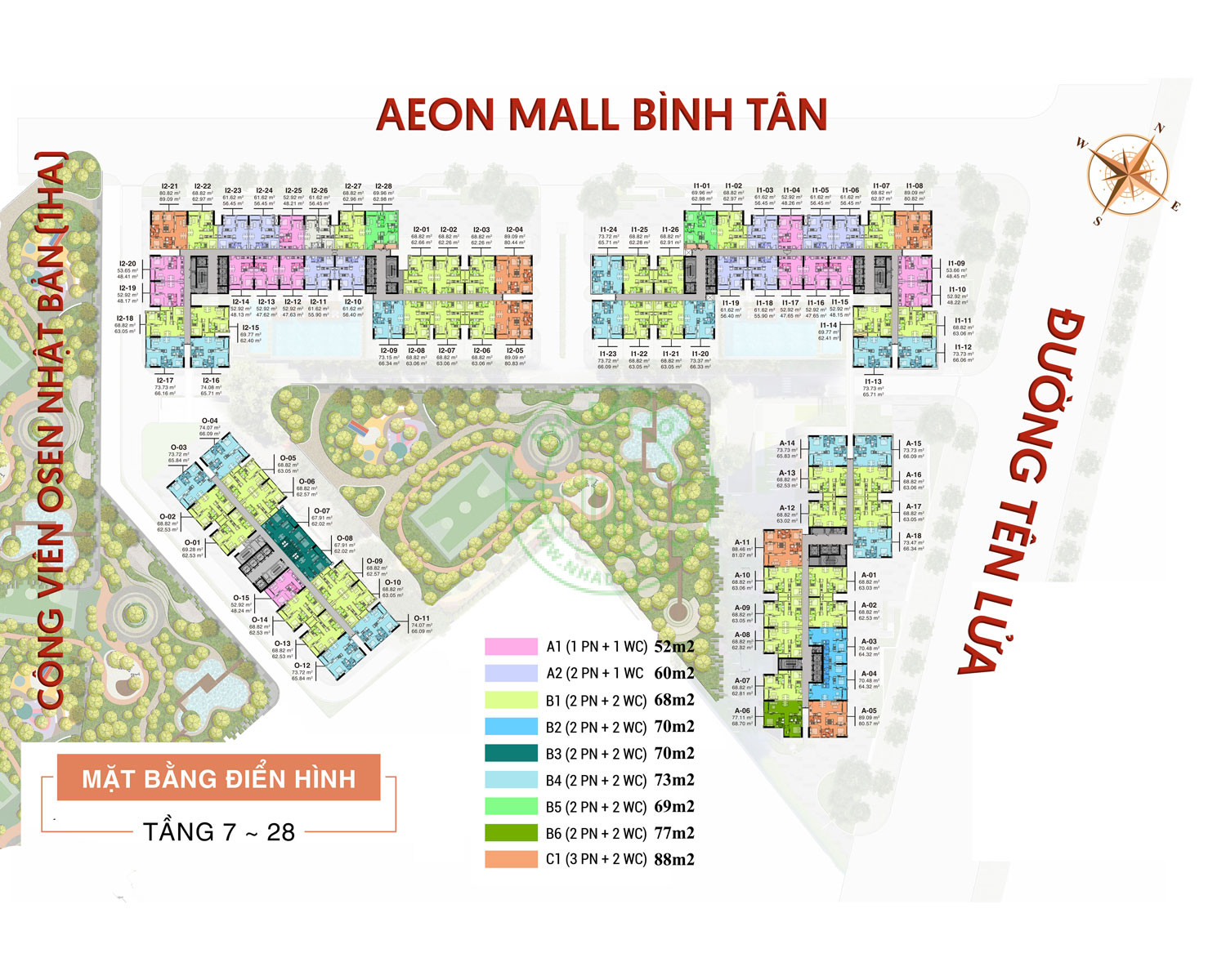 Mặt bằng căn hộ gkey homes