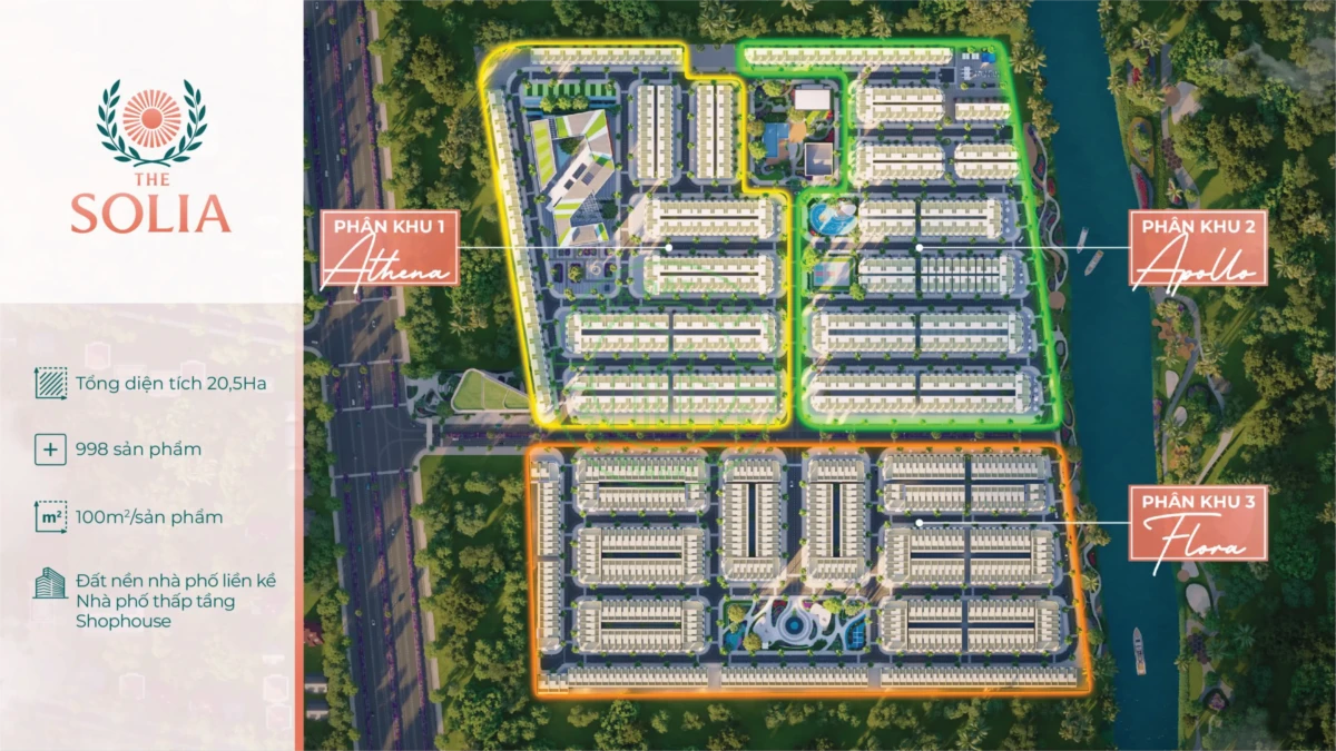 Mặt bằng phân lô The Solia